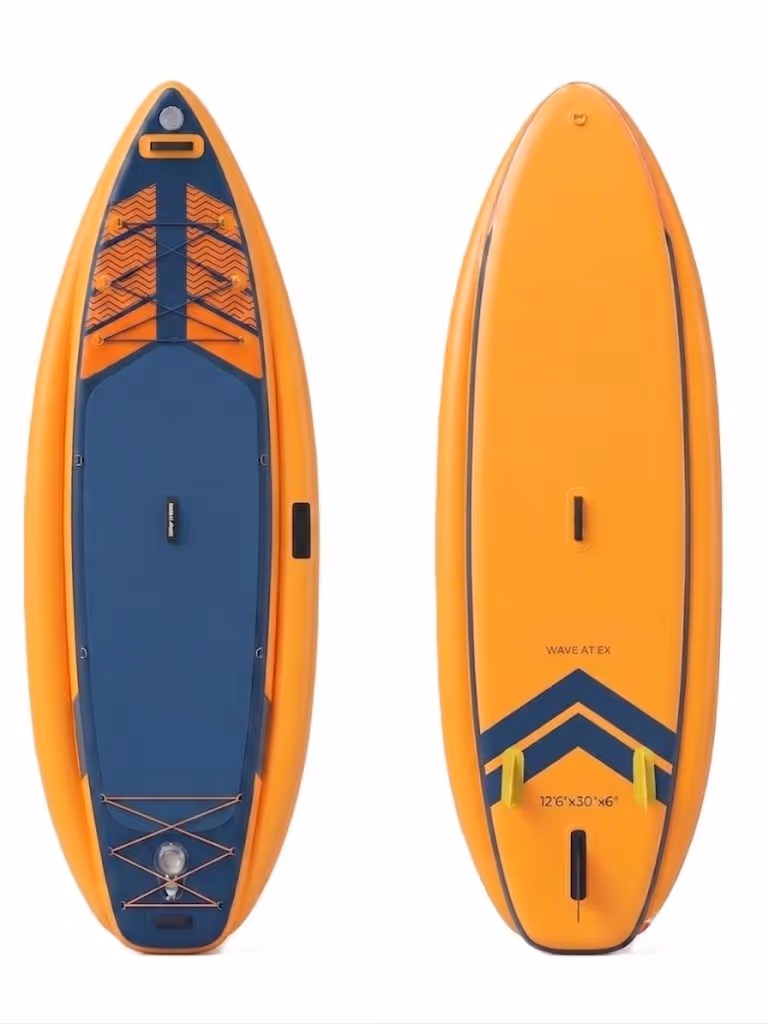 Inflatable Fishing SUP on the water